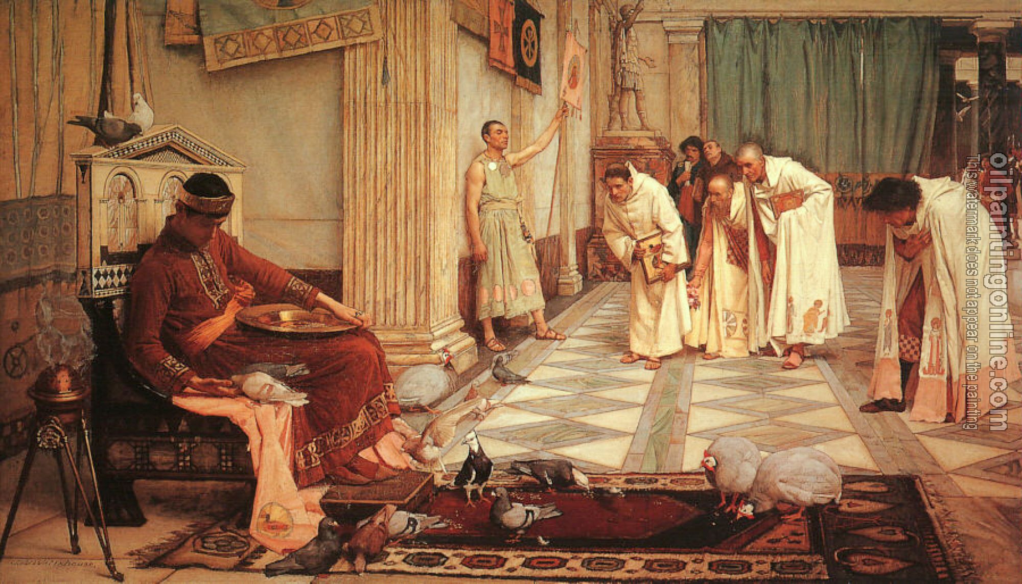 Waterhouse, John William - The Favourites of the Emperor Honorious